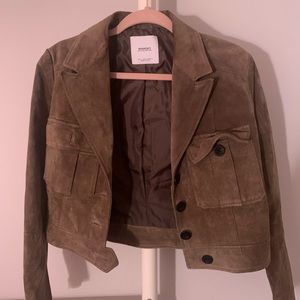 Mango Suede vintage style Jacket